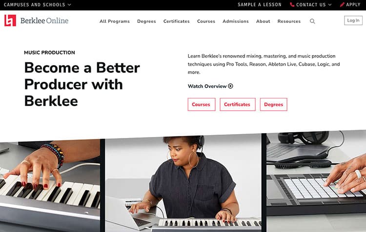 best online music production courses berklee