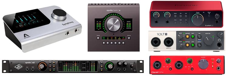 music production equipment audio interface