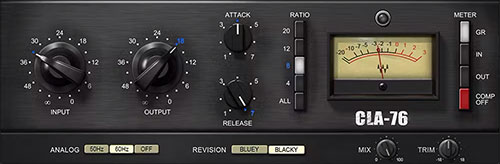 waves 1176 audio compressor plugin