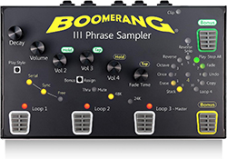 best looper pedal boomarang phase sampler