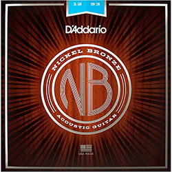 daddario nickel bronze acoustic guitar strings