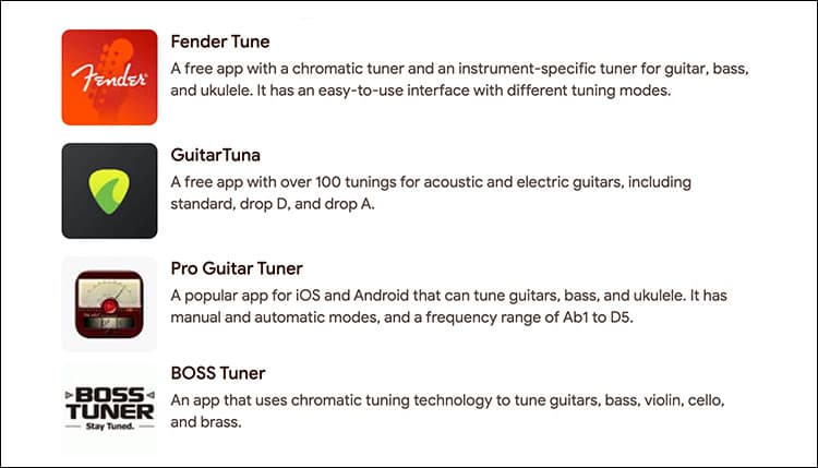 guitar tuning apps