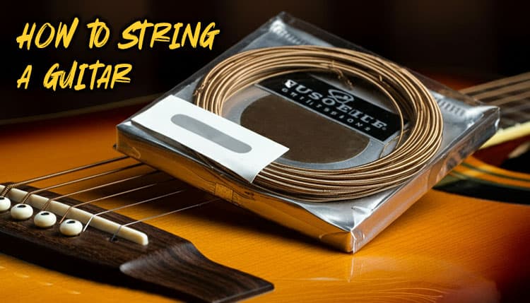 how to string a guitar