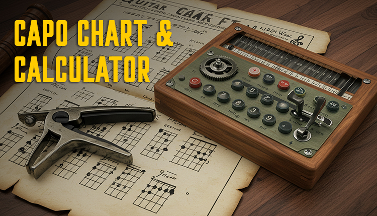 guitar capo chart calculator